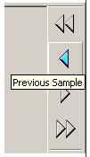 Use Navigation buttons (located on the Specific Toolbar) to find samples that you have run previously today.