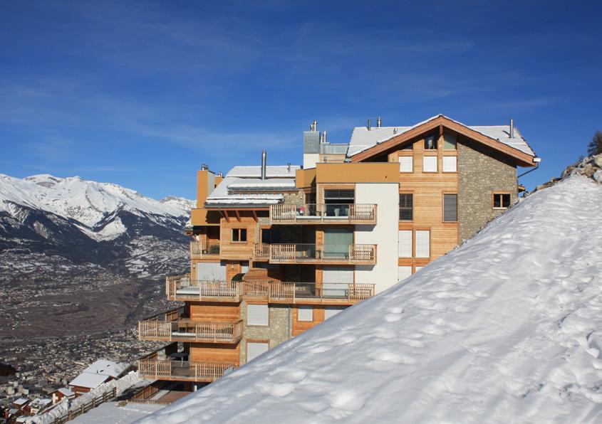 Ski Heaven, Veysonnaz Ski Heaven Chalet Ski Heaven is a high quality chalet of 14 apartments which shares a deluxe spa with sauna and a Jacuzzi.