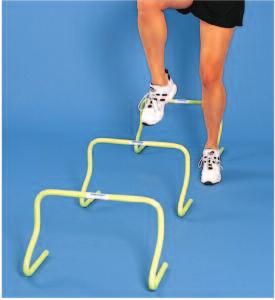 Teaches proper ruig mechaics by makig the athlete develop sufficiet kee lift. Strog, lightweight plastic tube costructio. 2577 6 ' Mii Hurdle $7.95 ea 12 or more $6.