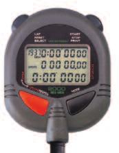 95 S149 STOPWATCH W/PRINTER Displays & Prits fiish times ad/or split times Multiple timig evets saved (segmeted memory) Comes w/eck strap, batteries & 2 rolls of