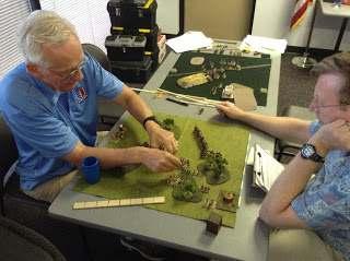 Our CMH CinC General John Brown going against Rob DBN Commanders Doug W., Prussian right, Doug R.