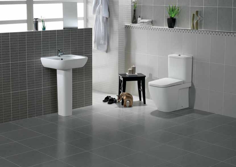 RESERVA 640 RA-RS1214 P-trap complete with quickrelease soft-close toilet seat RA-LL Optional