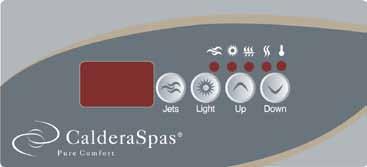 AIR CONTROL The Air Control(s) located next to your spa-side control panel allows you to change the power of the jets by regulating the amount of air that is mixed with the water coming out of the