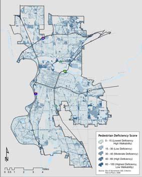 / collisions Street lighting Sacramento Improvement Needs Highest Priority Areas: