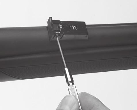The top of the BAR receiver is drilled and tapped for scope bases. From the factory, the scope base holes are fitted with filler screws. NOTICE!