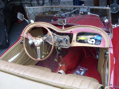Come to the Tune Up Clinic on April 22 to see the new dash board on Steve Markman s MG TD (weather permitting). We all loved Louie and his MGA. Now, you have the chance to own it.