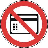 Prohibition sign: No watches, electronic devices or small metal parts!