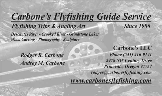 General Meeting Winter fly fishing in Central Oregon January 21 6:30 p.m. Bend Senior Center, 1600 S.E. Reed Market Road, Bend Don t put away your fishing gear just because it s winter.
