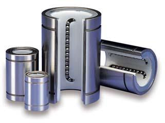 These bearings utilize a molded plastic bearing ball retainer assembled inside a hardened and ground shell.