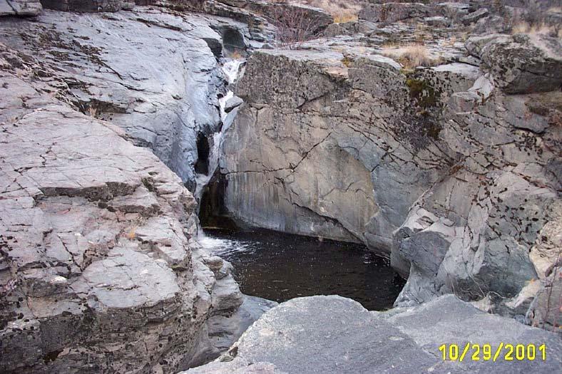 Figure 15: Tunk Falls are located ¾ of a mile upstream with the confluence of Tunk Creek and the Okanogan River (Picture courtesy of the Okanogan Conservation District).