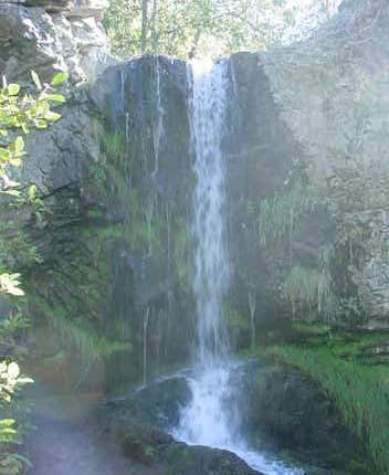 Figure 19: Bonaparte Falls at river mile 1.0 (9/16/04).