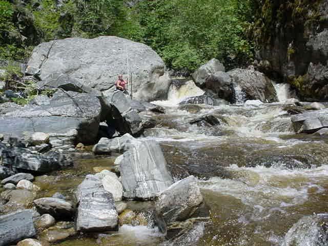 during low discharge and due to velocities during higher flows.