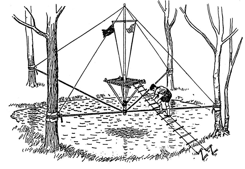 9. Suspended Flag Pole 10. Kaazi Surprise One, 26 Metre light Two, 50mm to reach between trees Ten, 1.