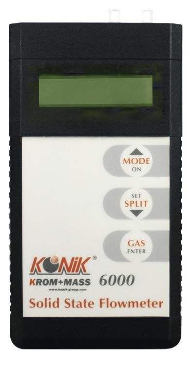 KONIK DIGITAL FLOWMETER FOR GAS CHROMATOGRAPHY Accurate and repeatable gas ow measurement is fundamental to obtaining good results from your Gas Chromatography.