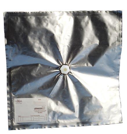 Gas Sampling Bags & Tubing Metallized-Film Gas Sampling Bags Impermeable aluminum lm layer Each bag is individually leak tested These are made from a ve-layer composite material consisting of