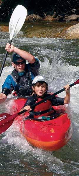 FUN Sierra Sierra South South ADVENTURES Dynamic Duo Paddle a 2-Person Kayak with one of our guides Enjoy the thrill of Whitewater Kayaking!