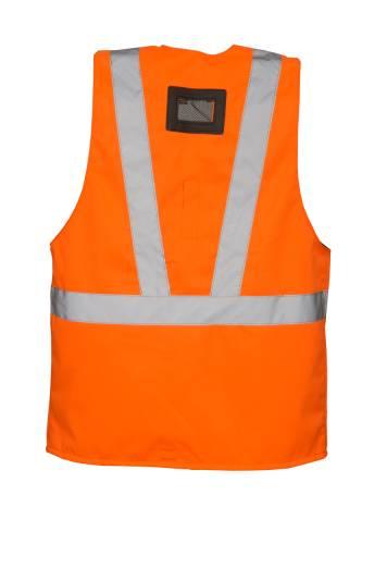Comfortable protective high visible vest for safety harness H.V.
