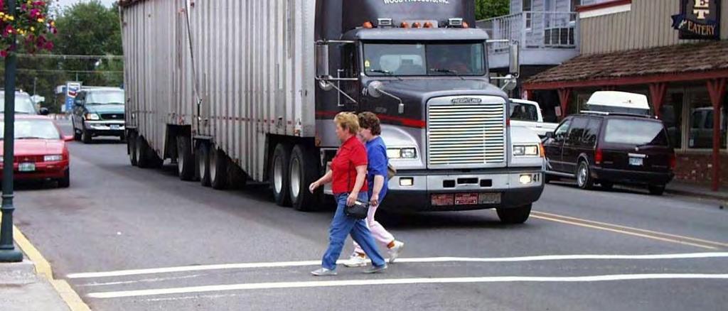 Why? 1-21 Sisters OR AASHTO: Because of the demands of vehicular traffic in congested areas, it is often extremely difficult to make adequate provisions for pedestrians.