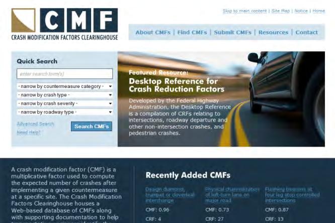 CMF - Important Concepts 1-27 May apply to all crashes, or crash specific subsets (e.g.