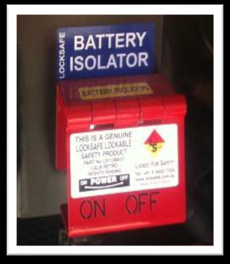 Battery Isolation ( ) If the nature of the work requires all