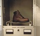 other protection characteristics Red Wing designs and builds boots with protection for various applications, including Electrical Hazard, Static-Dissipative, Puncture Resistant, and Metatarsal Guard.