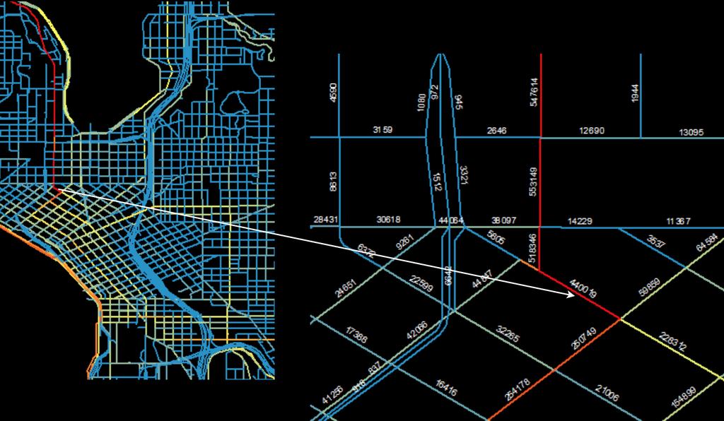 Extrapolation and Multiplication Practically speaking, the accuracy of Metro data means planners can take what they know from their bike counters and extrapolate that data to every street and