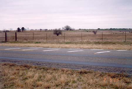 The rumble strips are 175 ft (53 m)