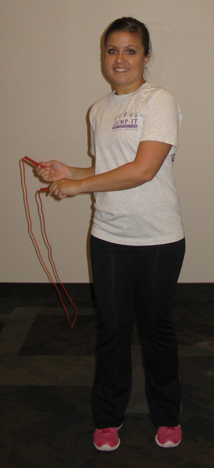 When teaching tricks involving rope manipulation with the hands, it is important to use cues and to recognize when mastery of a skill is achieved.