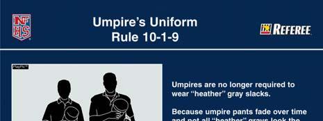 Umpire s Uniform (Rule