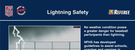 Lightning Safety The NFHS has developed guidelines to