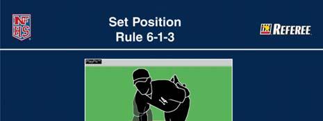 Rule 6-1-3 Set Position Umpires must be aware of the position of the pitcher s feet. There position determines if the pitcher is in either the wind-up or set position.