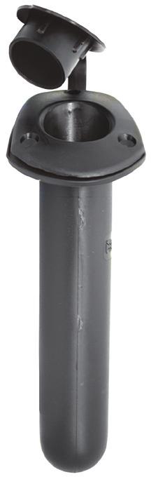 polypropylene with moulded rod gimbal in base. Integral mounting bracket allows it to be mounted vertically or at any desired angle.