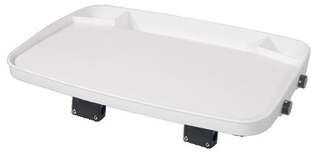 The board features moulded measurement scales, 2 x recessed tackle/bait holders and large recessed draining tray