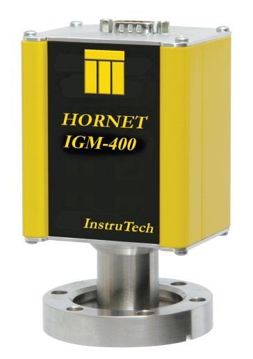 3.1.3 Mechanical Installation - Ionization Gauge NOTICE - For more detailed information about the IGM400 Hornet hot cathode ionization gauge and CCM500 cold cathode ionization gauge, please refer to
