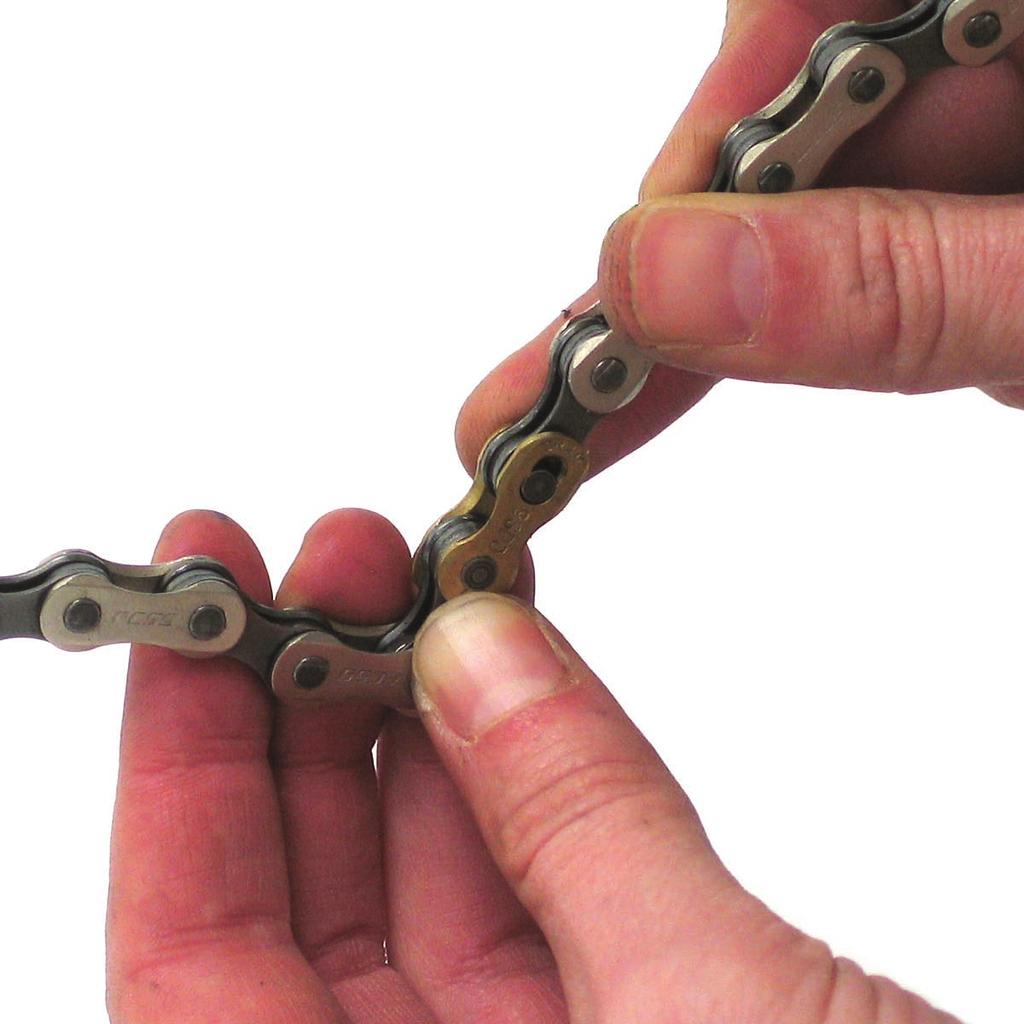 Put the rest through the lower tube (fig 13 step2). joining your chain with split links fig 15 a fig 13 Use the two joining links to join your chain together.