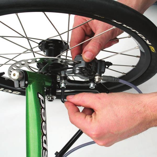 fitting your disc brake calipers Disc wheels will then need the calipers installed.