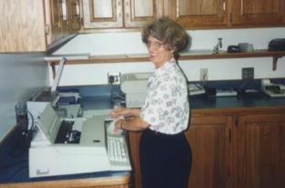Karen Cook was hired at the Husker Power Secretary/Receptionist.