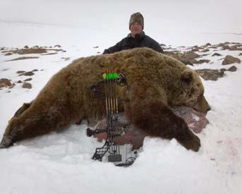 GRIZZLY ALLEN Congratulations are due once again to James F. Allen V, son of James and Lisa Allen on another achievement while hunting in Cambridge Bay, Canadian Artic, in the territory of Nunavut.