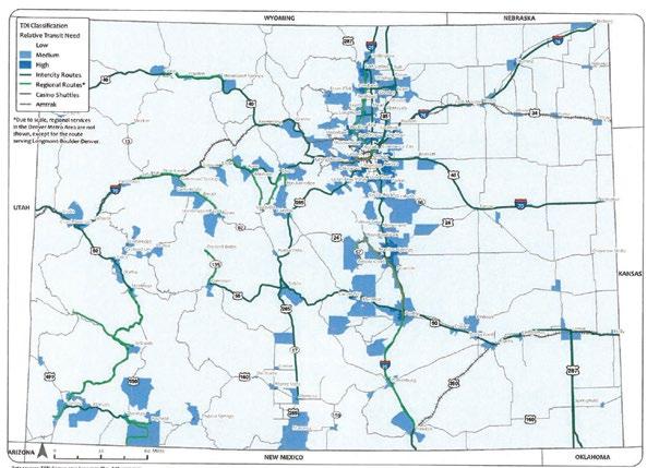 Statewide Transit Currently, Colorado lacks a comprehensive transit system linking communities across the state.