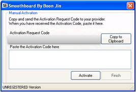 You will need to send the whole Activation Request Code to the Smoothboard Team at