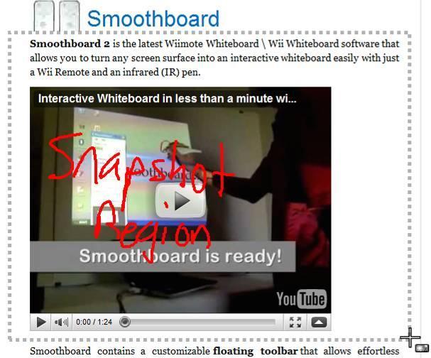 Poglavlje: Plutajuća paleta alata i Pametni meni Snimci su sačuvani u Snapshots fascikli u Smoothboard-ovoj instalacionoj fascikli kao JPEG file (.