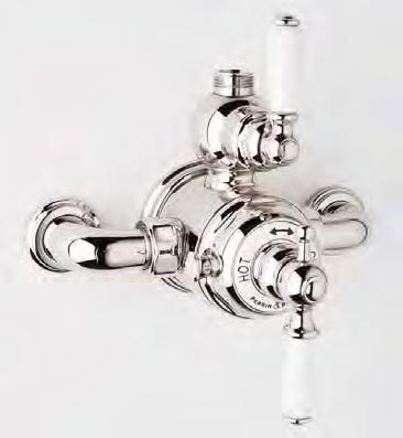 Exposed Thermostatic Shower Mixer with Lever Handles ROHL Perrin & Rowe Bath U.