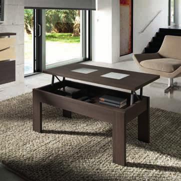 3574/2 MESA CENTRO ELEV CON CRISTAL / coffee table with glass lift 6,96 PUNTOS / Points code 42,5 cm.