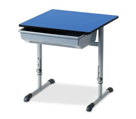 Adjusta T Leg Single One desk caters for the needs of all your students.