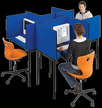 Library Carrel A Adaptable designs for study areas.