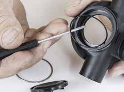 Balanced SCUBA Second Stage Disassembly Procedure Carefully remove the O-ring for the