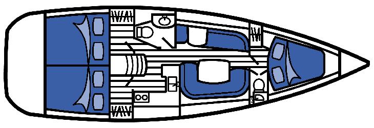 asymmetrical spinnaker (with approved spinnaker résumé). Diesel hydronic heat, TV/DVD, AM/FM/CD/iPod-compatible stereo, inverter.