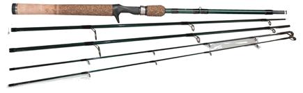 226 Fenwick Eagle 4-Pc Fly Rod with Hard Travel Case Rod: 8'6" 4-pc, 5 wt moderate fast fly rod with cork