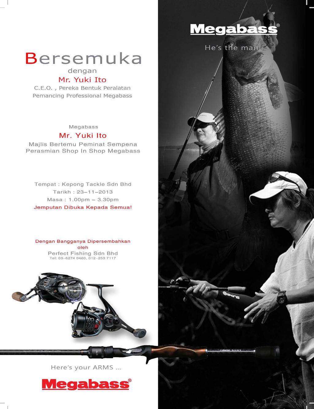Face To Face With Yuki Ito Megabass CEO, Designer & Professional Angler An Event To Meet Fans & To Launch Megabass Shop In Shop