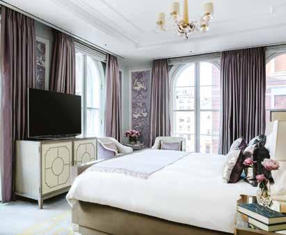 to six bedrooms, inspired by the sterling heritage of English pageantry and precious materials.